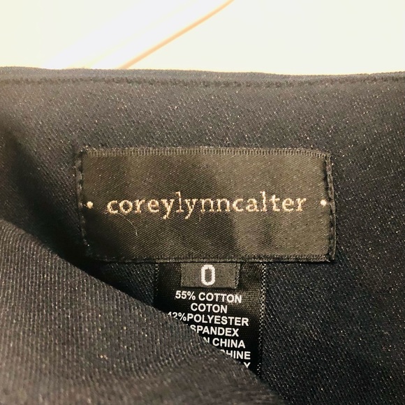 Corey Lynn Calter Sparkle Stretch Cotton Pants - Picture 2 of 3